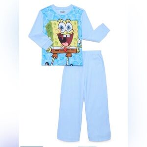 NEW Nickelodeon SpongeBob SquarePants Boys 2-Piece Pajamas. Set Size S 6/7